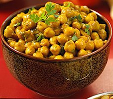 Curried Chickpeas recipe in oven